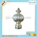 metal curtain rod with plastic gold classic finial